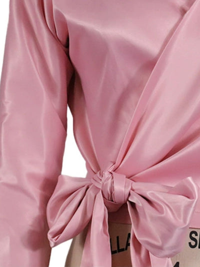 Victoria® | Long sleeve blouse in a surplice