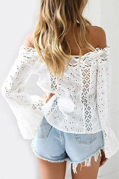 Carina® | Shoulder to shoulder lace blouse