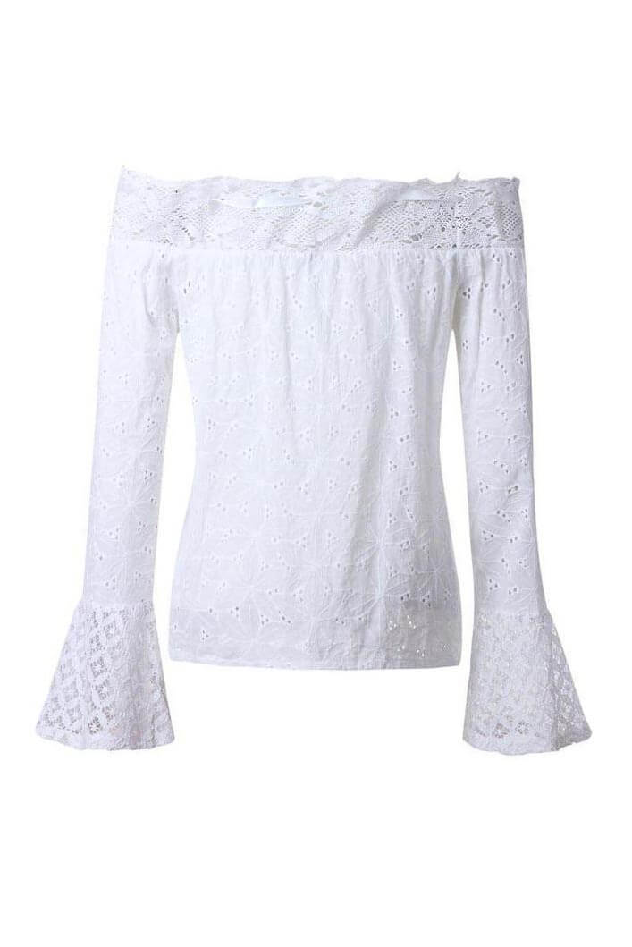 Carina® | Shoulder to shoulder lace blouse