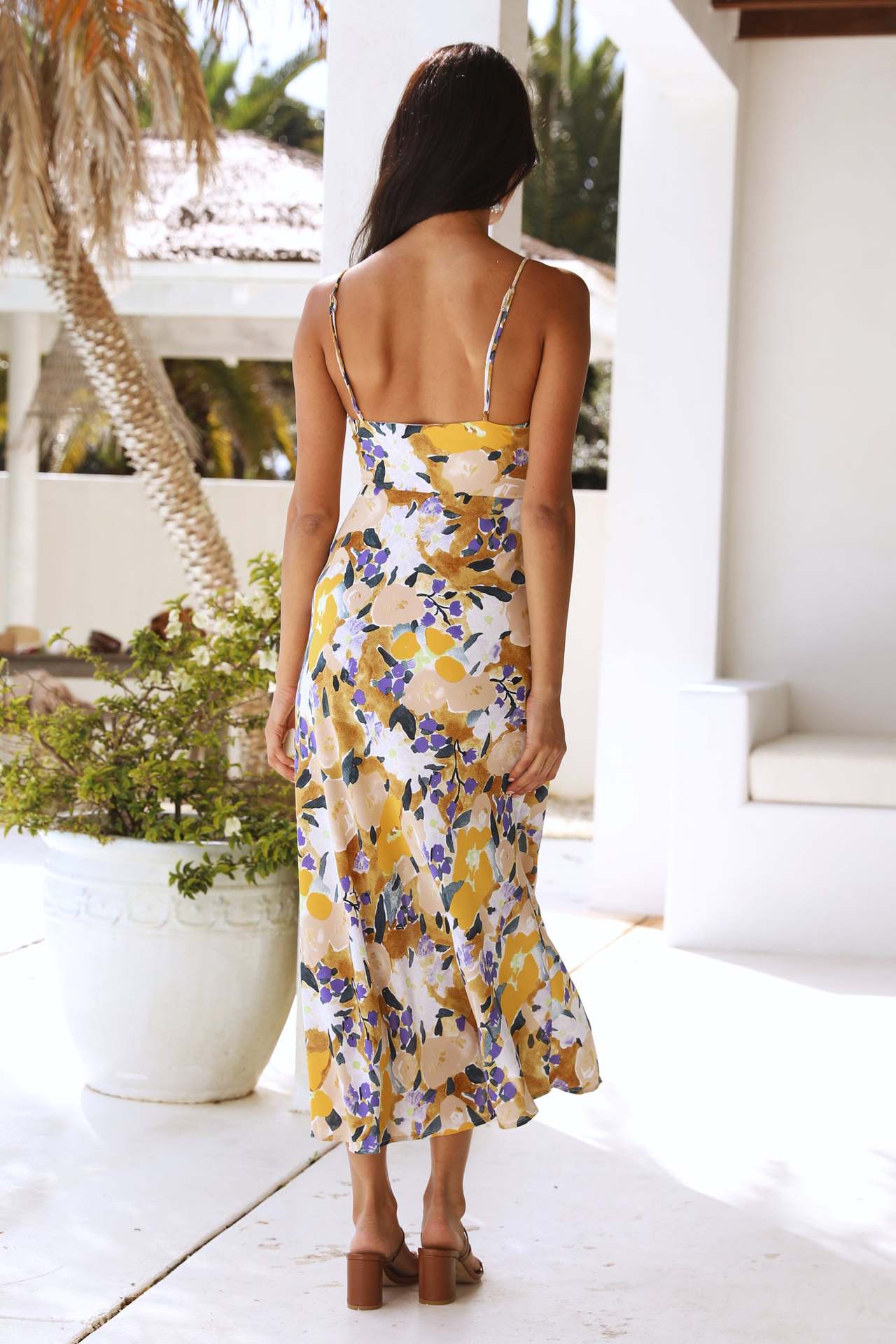 Oriana® | Women's printed maxi elegant summer dresses with slit