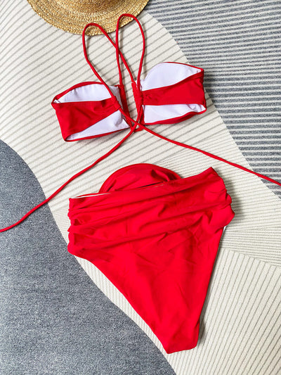 Yuna® | Bikini With Halter Neck And Floral Detail