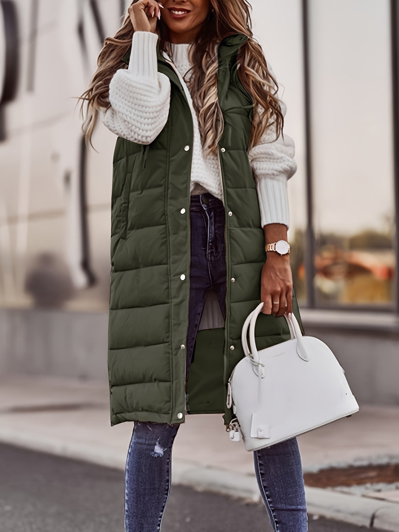 Aveline® | Sleeveless long coat