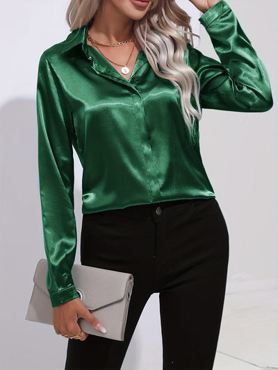Luz® | Elegant satin blouse