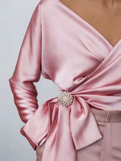 Victoria® | Long sleeve blouse in a surplice