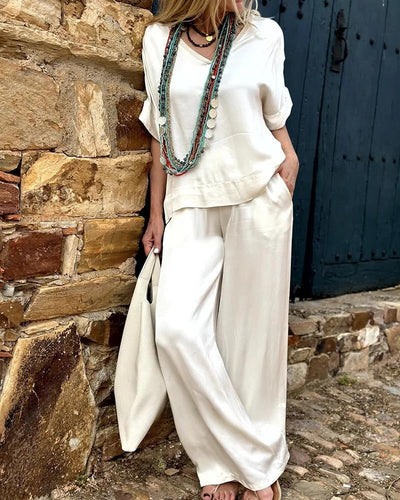 Adriana® | Elegance blouse & pants set