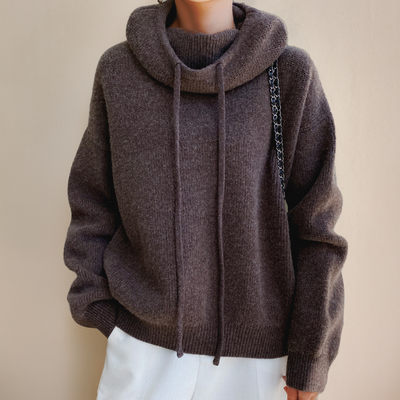 Delfina® | Elegant turtleneck sweater made of merino wool