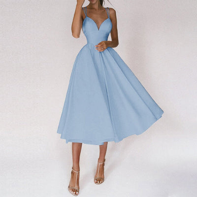 Macarena® | Elegant Dress With V-Neck And Straps