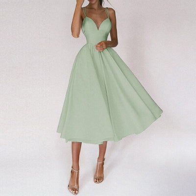 Macarena® | Elegant Dress With V-Neck And Straps