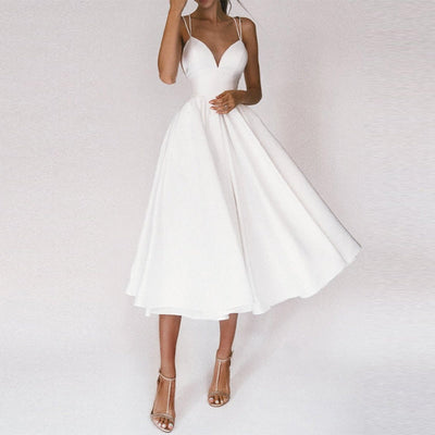 Macarena® | Elegant Dress With V-Neck And Straps