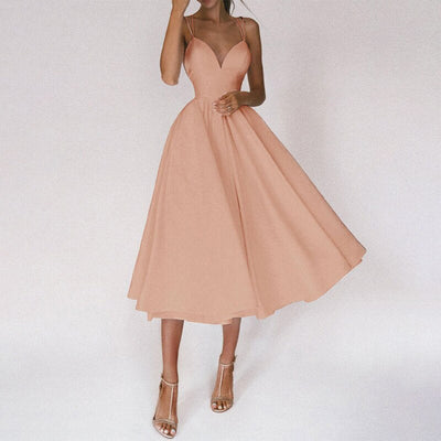 Macarena® | Elegant Dress With V-Neck And Straps