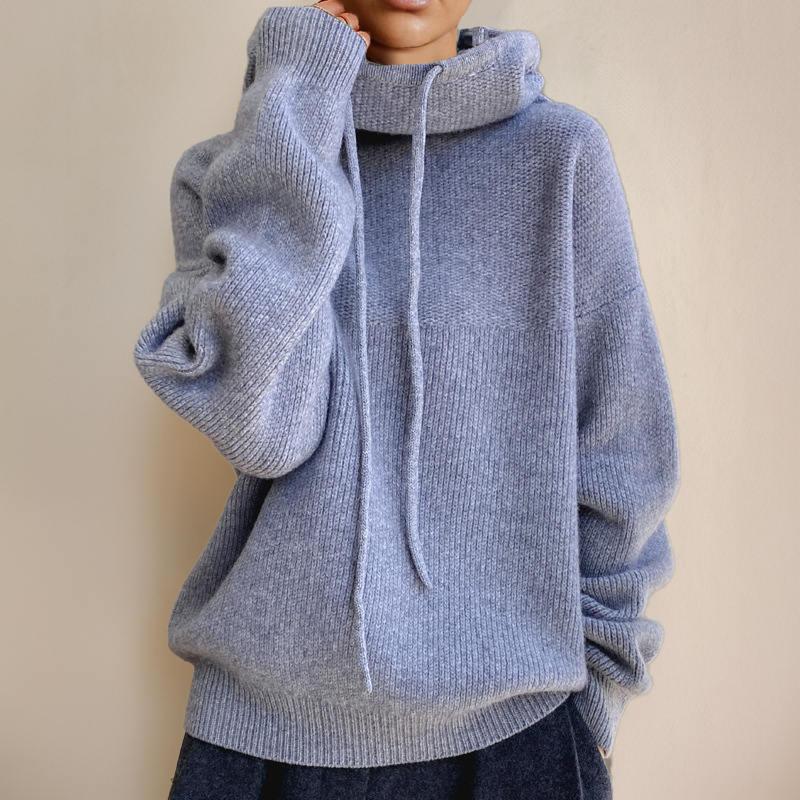 Delfina® | Elegant turtleneck sweater made of merino wool