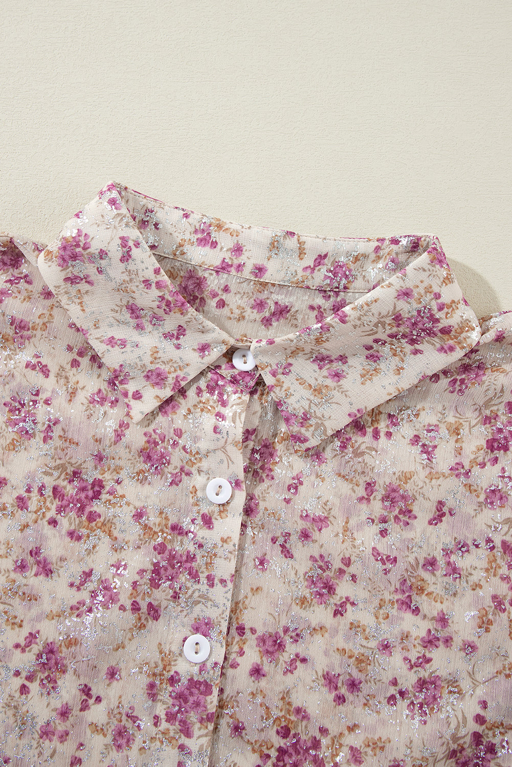 Angela® | Printed long sleeve collared shirt