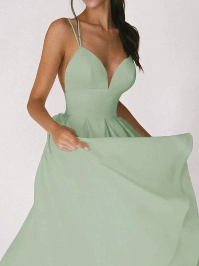Macarena® | Elegant Dress With V-Neck And Straps