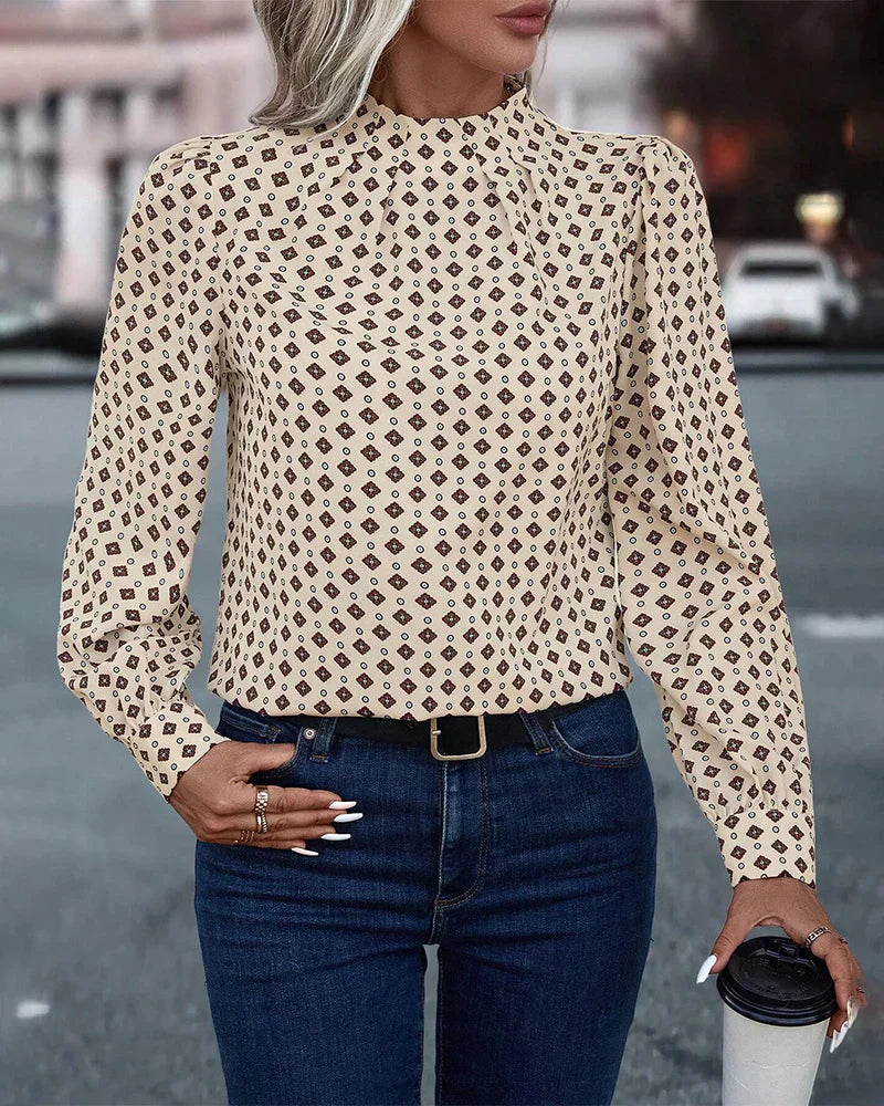 Bruhn® | Patterned Vintage Blouse