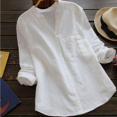 Pilar® | Stylish Linen Long Sleeve Blouse