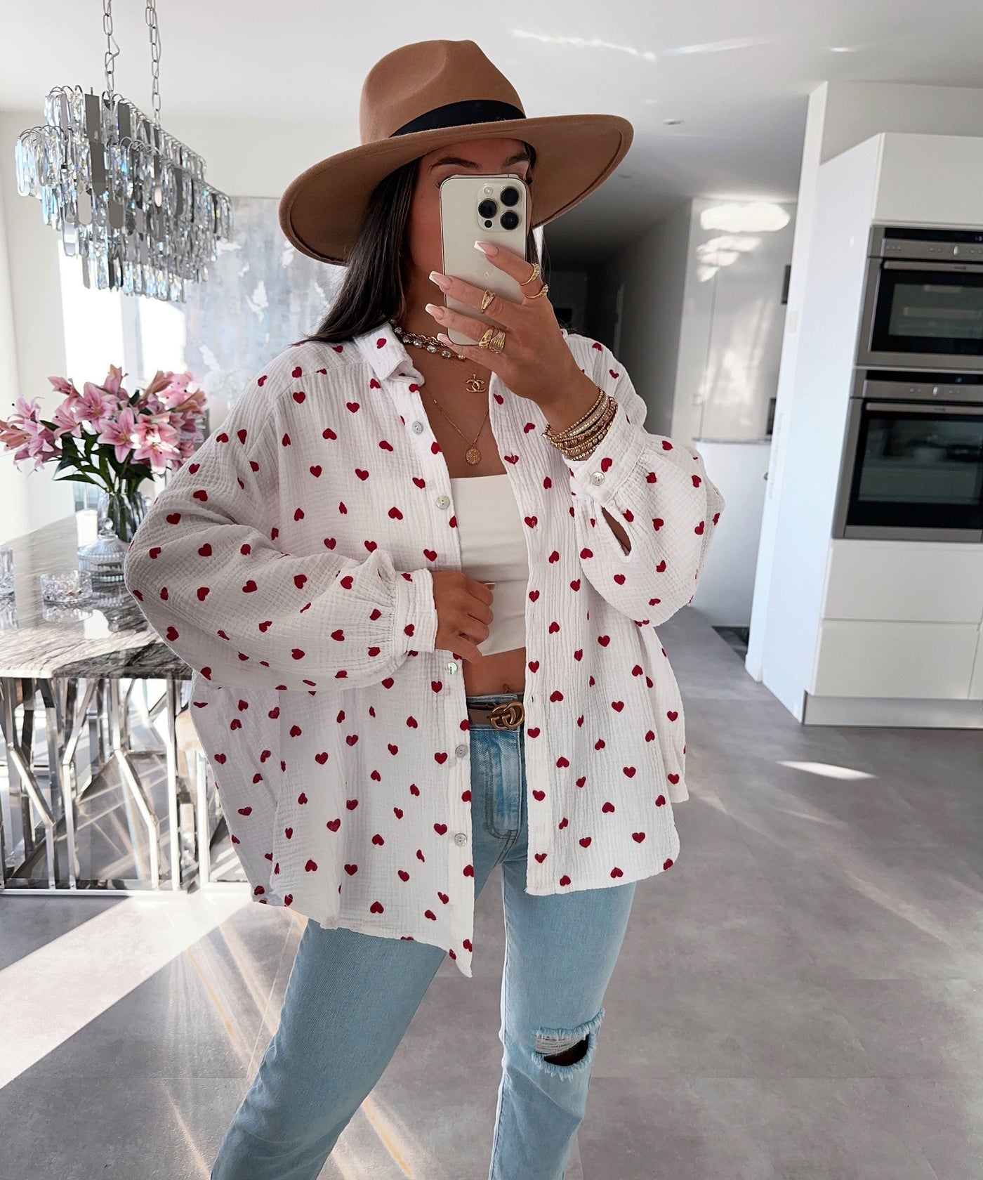 Macarena® | Blouse Heart Red