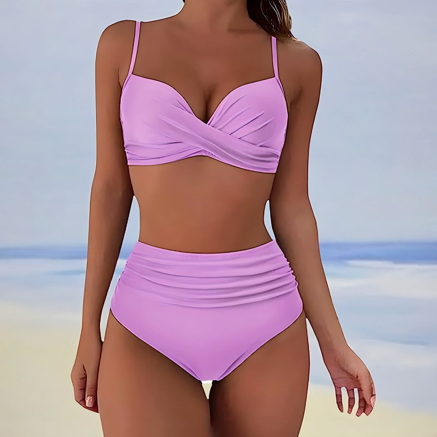 Ayako® | High Waist Bikini With Twist Top