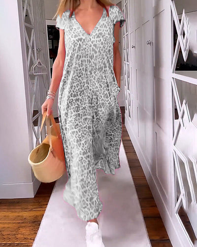Madison® | Dress With V-Neck And Short Sleeves