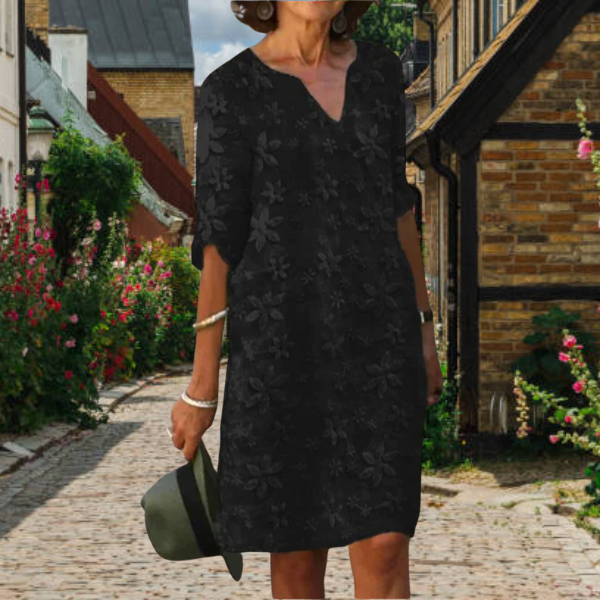 Jane® | Elegant Floral Design Dress, V-Neck, Women'S Formal Dresses