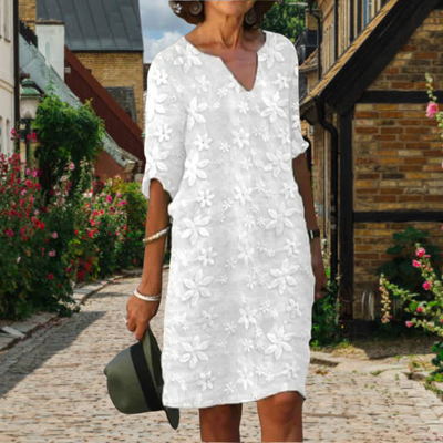 Jane® | Elegant Floral Design Dress, V-Neck, Women'S Formal Dresses