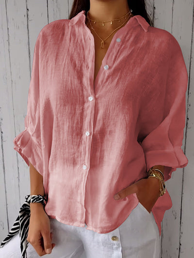 Denisse® | Relaxed Fit Cotton-Linen Summer Shirt