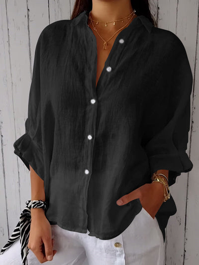 Denisse® | Relaxed Fit Cotton-Linen Summer Shirt