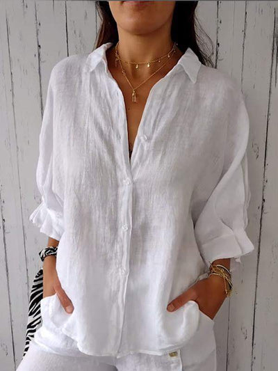 Denisse® | Relaxed Fit Cotton-Linen Summer Shirt