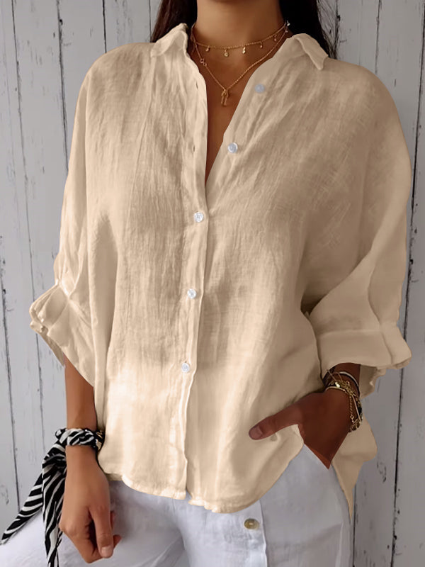 Denisse® | Relaxed Fit Cotton-Linen Summer Shirt