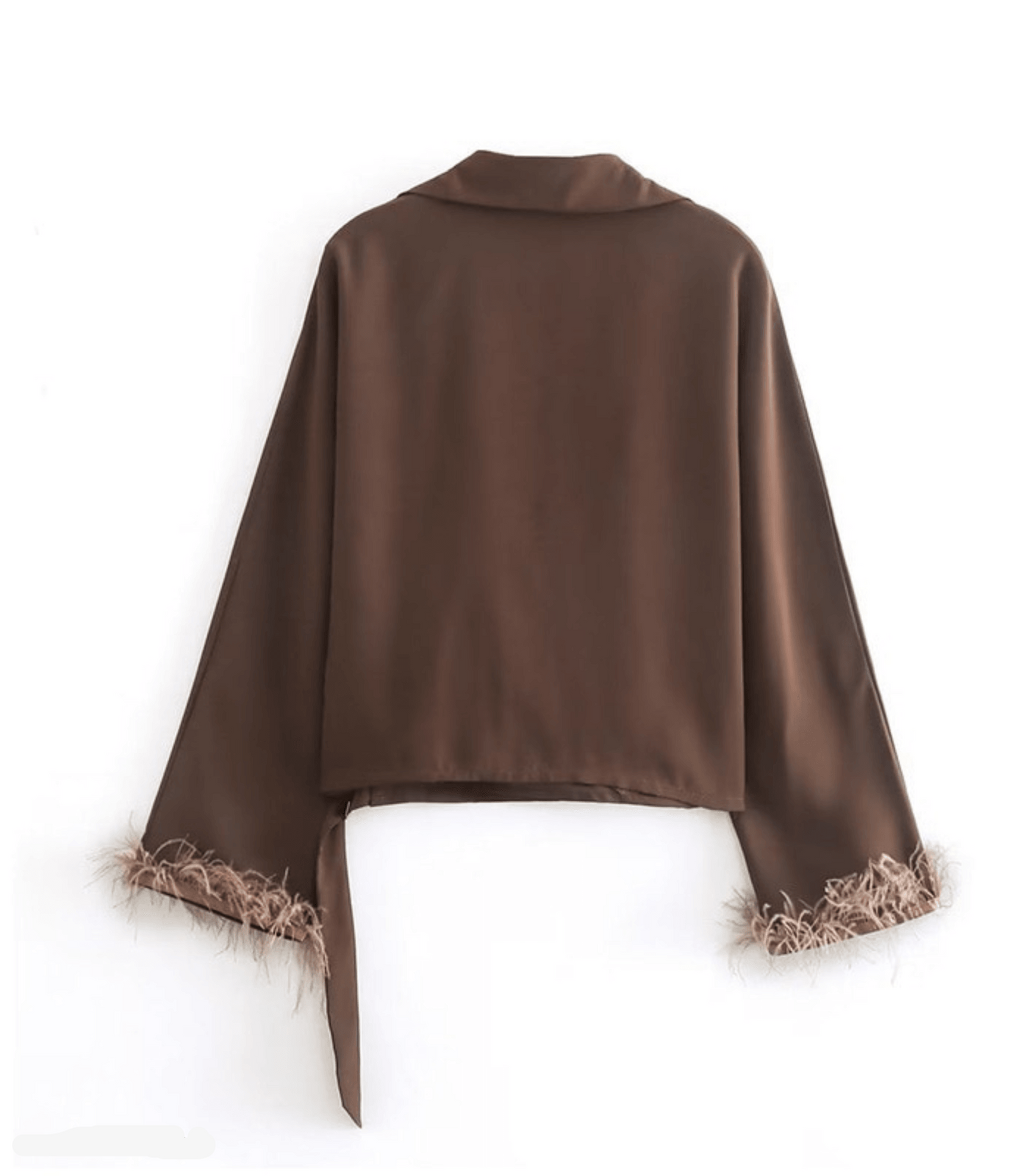 Amada® | Elegant Satin Wrap Blouse