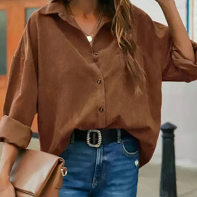 Aída® | Chic Corduroy Shirt For Summer