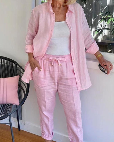Aranza® | Set of trousers and long-sleeved shirt