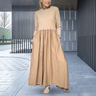 Mabel® | Knitted midi dress with long sleeves