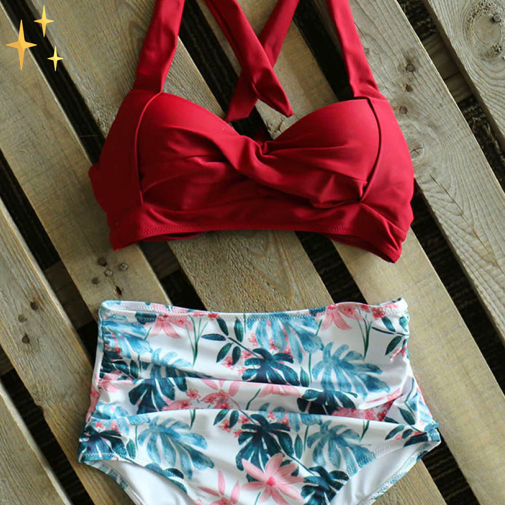 Leonor® | Vienna bikini set with high waisted bottom and high bust to fit all shapes and sizes