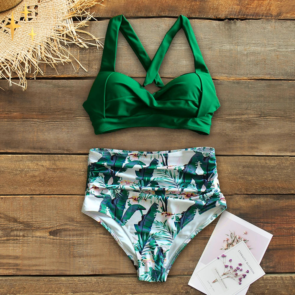Leonor® | Vienna bikini set with high waisted bottom and high bust to fit all shapes and sizes