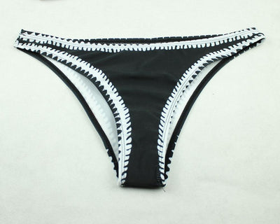 Delia® | Black And White Bandeau Bikini